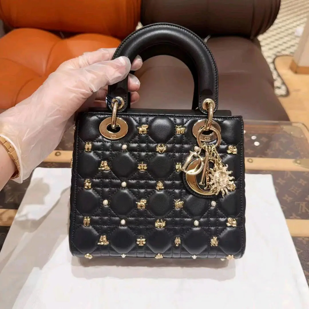 99新 DIOR/迪奥 Dior迪奥Lady DiorMy ABCDior 黑色星座四格戴妃 