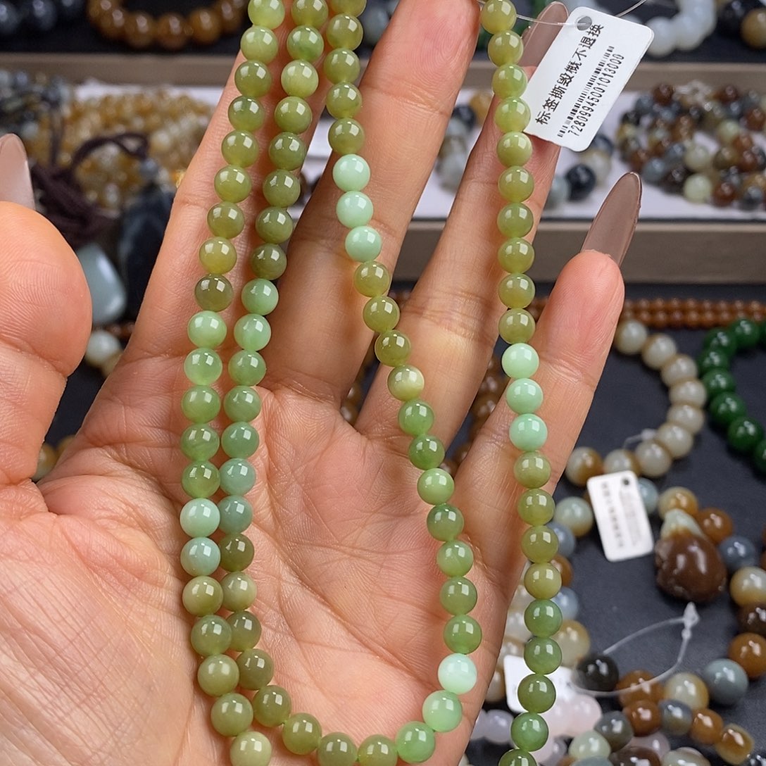 和田玉手串未镶嵌