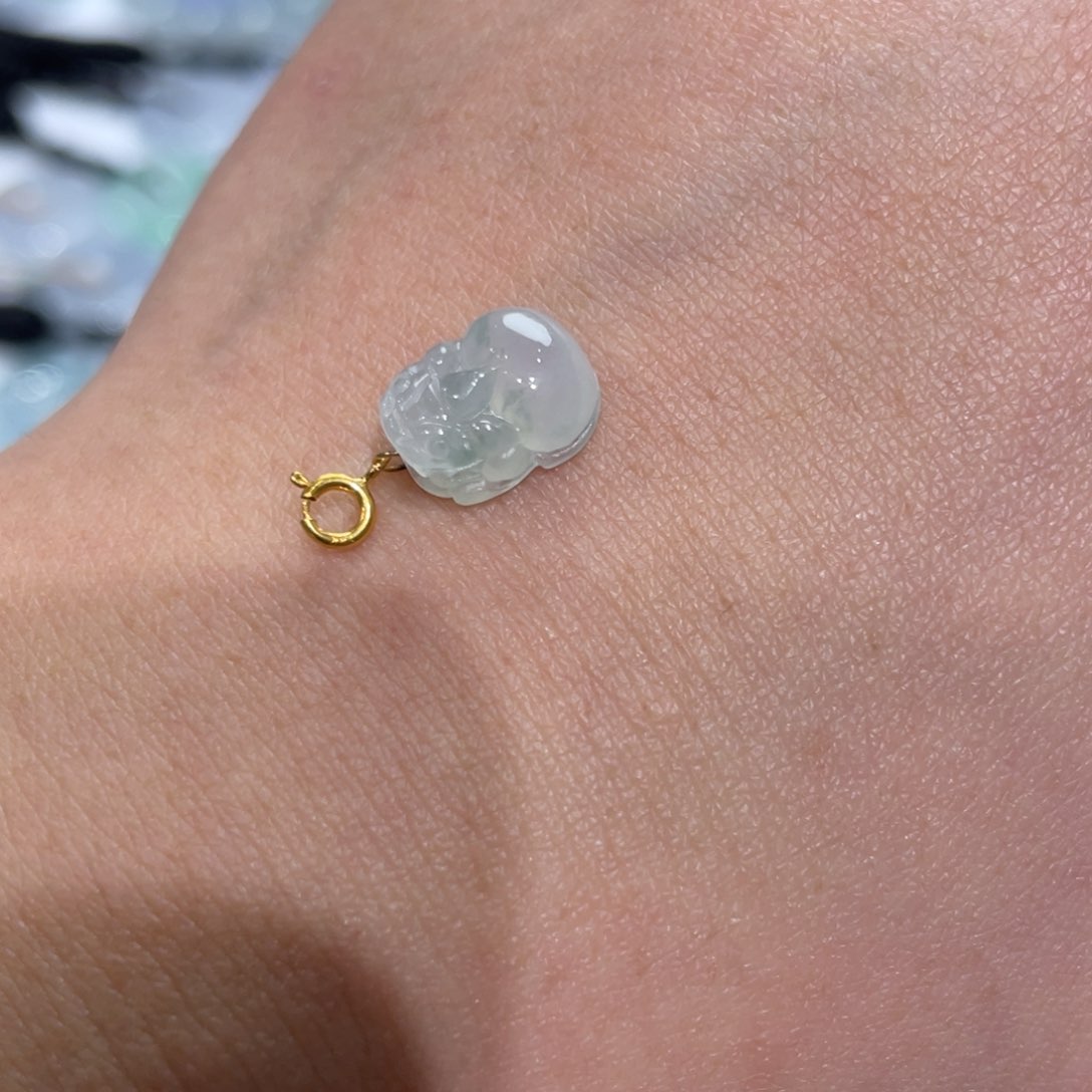 翡翠颈饰18K金镶嵌C****.多样性发货