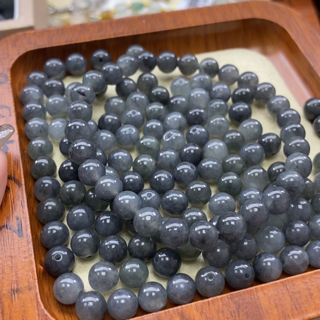 翡翠颈饰未镶嵌乌鸡15一颗可挑