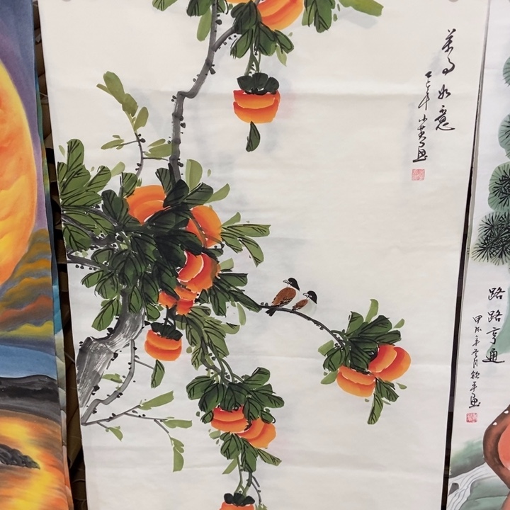 枕书斋画廊的直播间