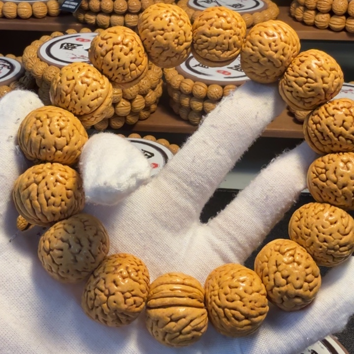 V***.核桃手串/手链龙纹苹果