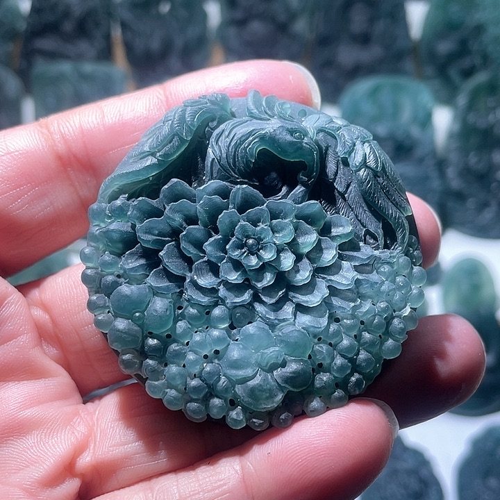 定制翡翠未镶嵌凤