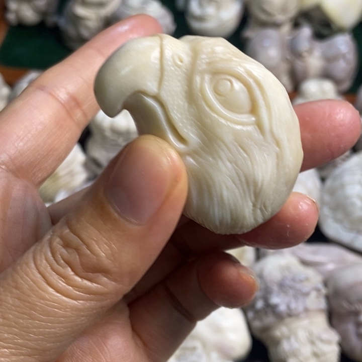 幸***福配饰鹿角雕刻一个出