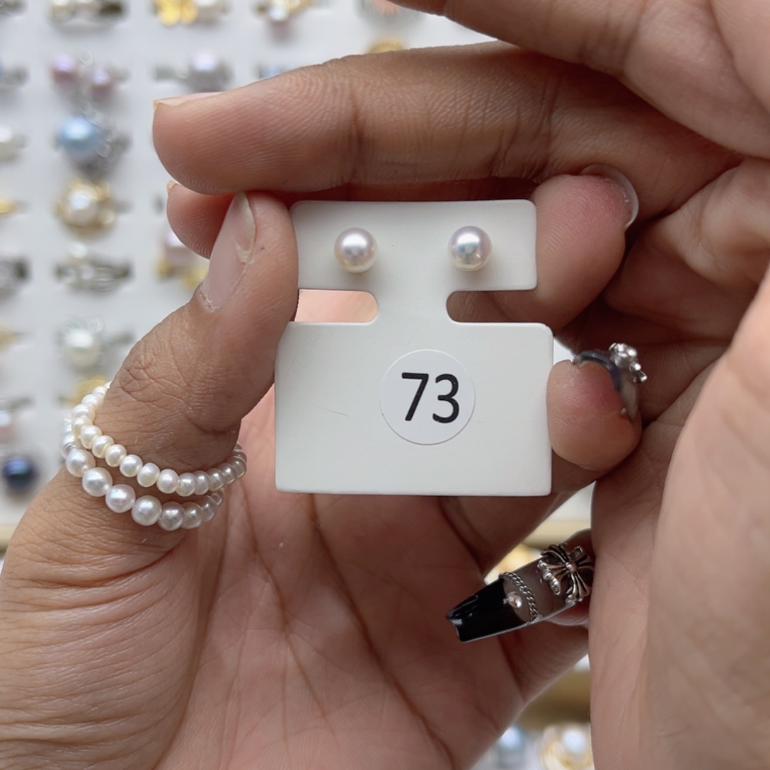 淡水珍珠戒指合金可*い