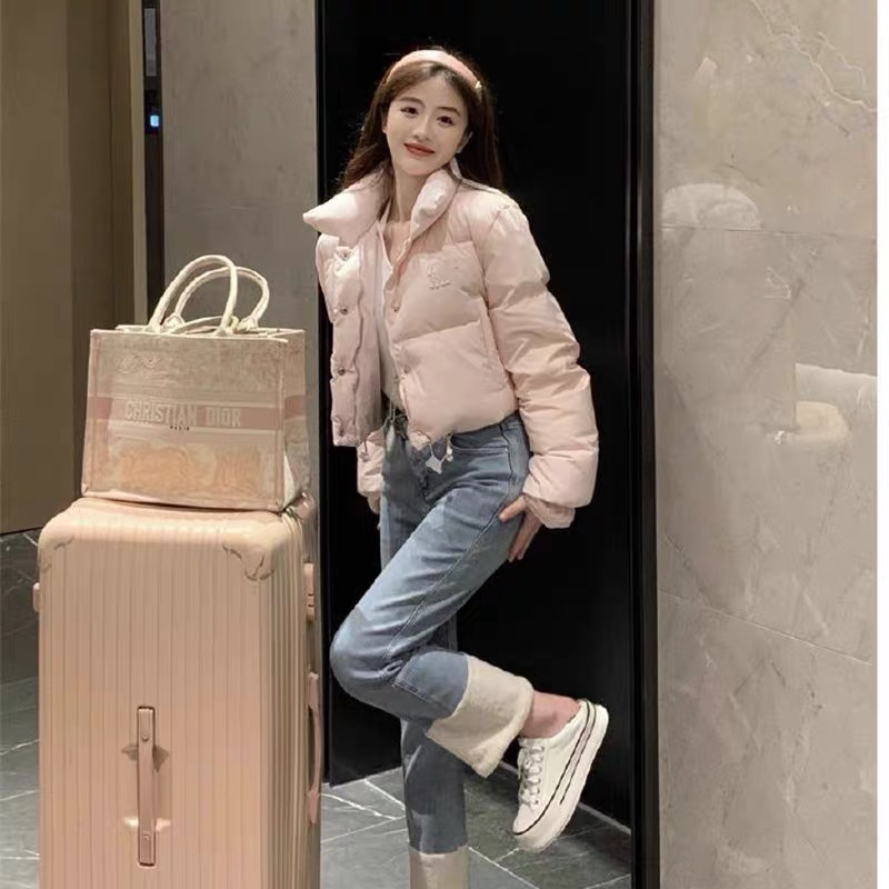 2189立领刺绣字母miu 加厚防寒服外套A3-1-2