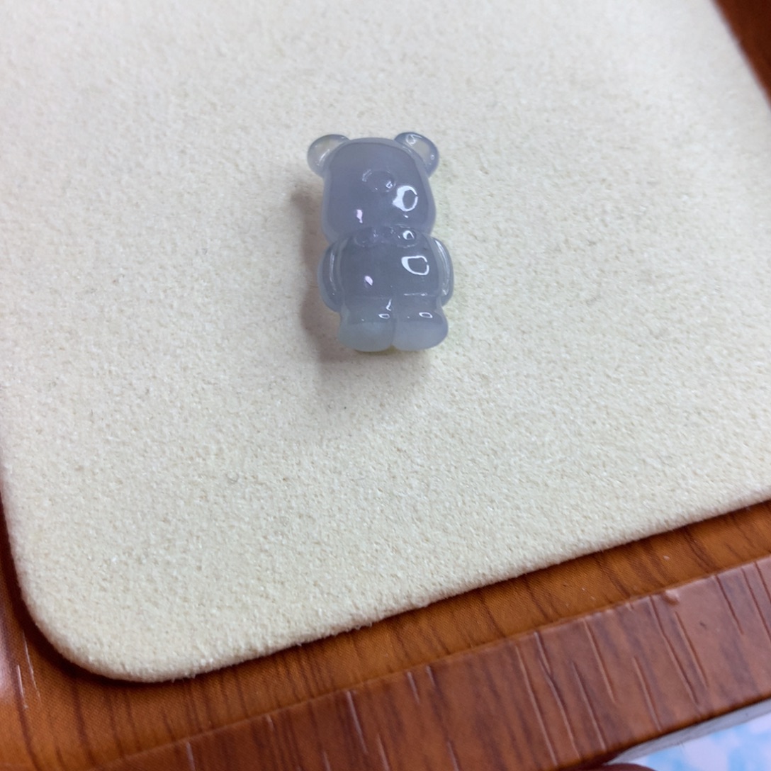 翡翠未镶嵌颈饰暴力熊冰紫