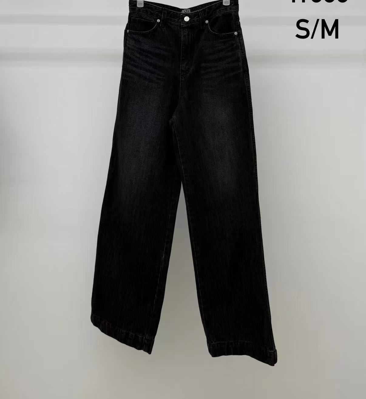 【by兜兜韩国代购】2025122124 stainless 黑牛仔裤 NO退NO换