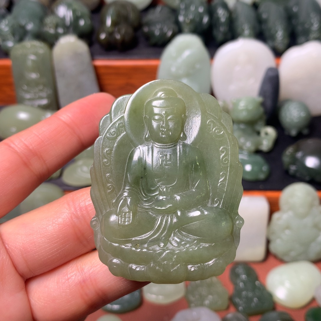 和田玉颈饰未镶嵌挂件56