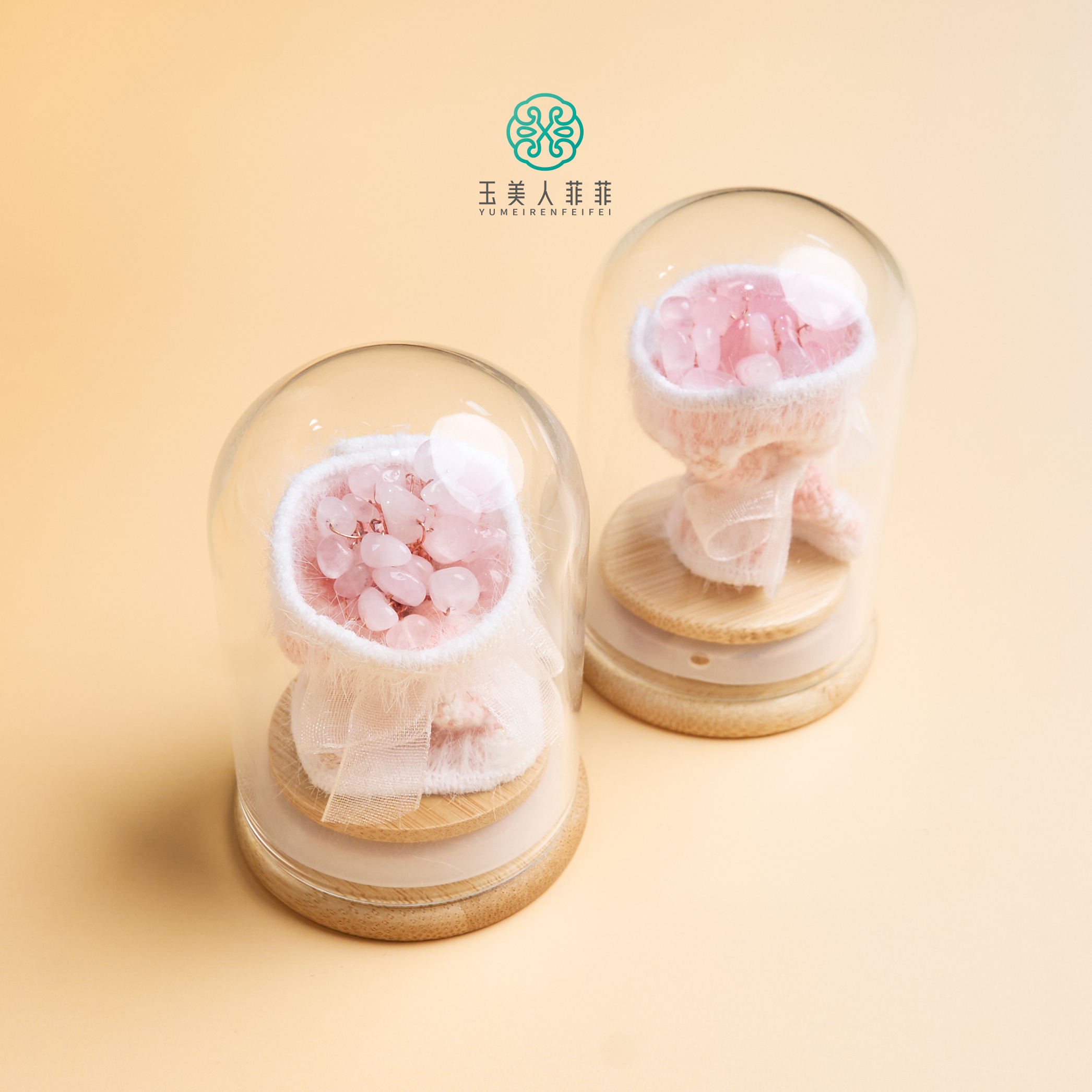 菲菲珠宝好*水晶花摆件~多样性发一