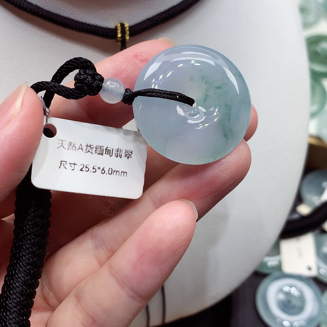 颈饰未镶嵌翡翠编号9，25.5/6