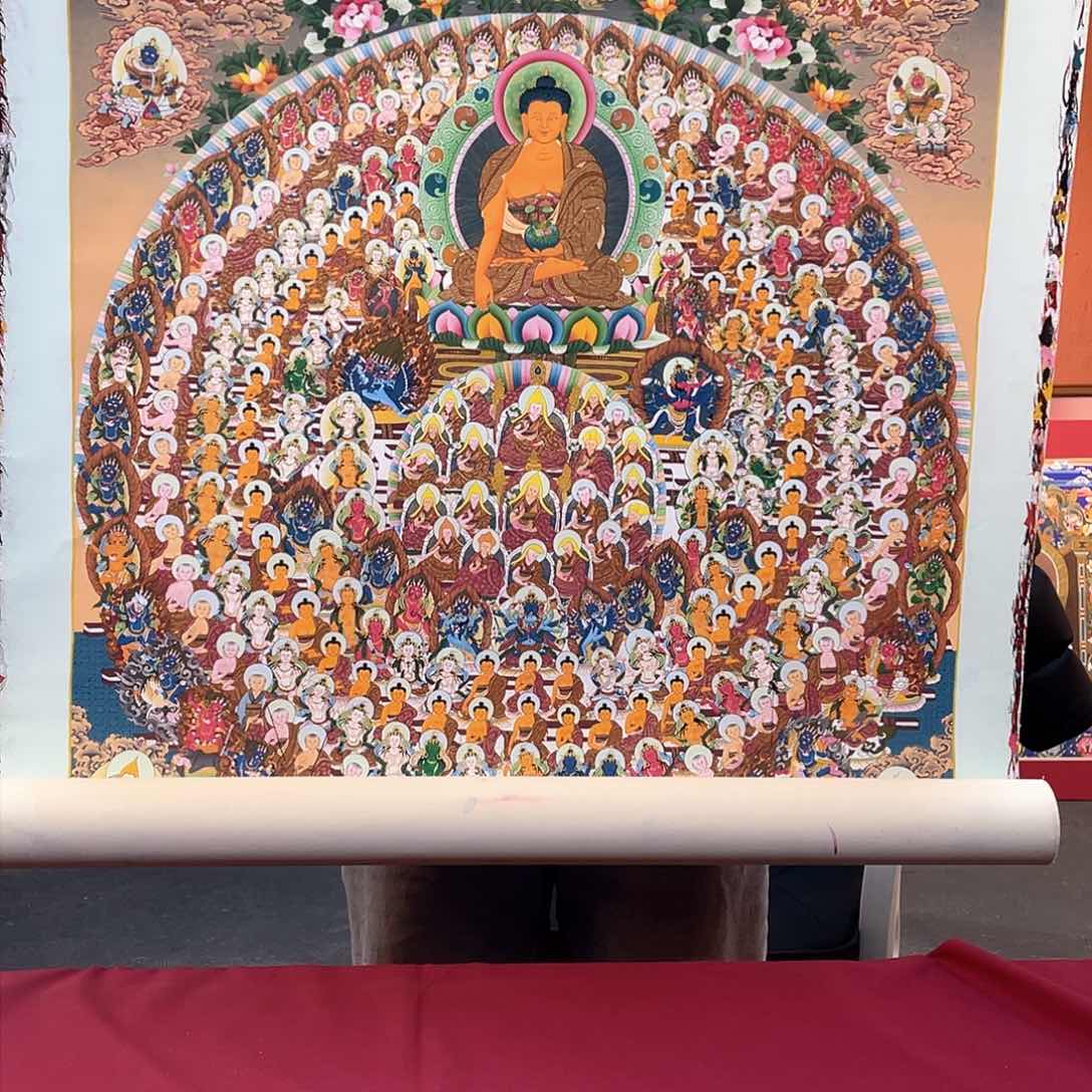 装裱画70×100释迦大圆满纯手绘