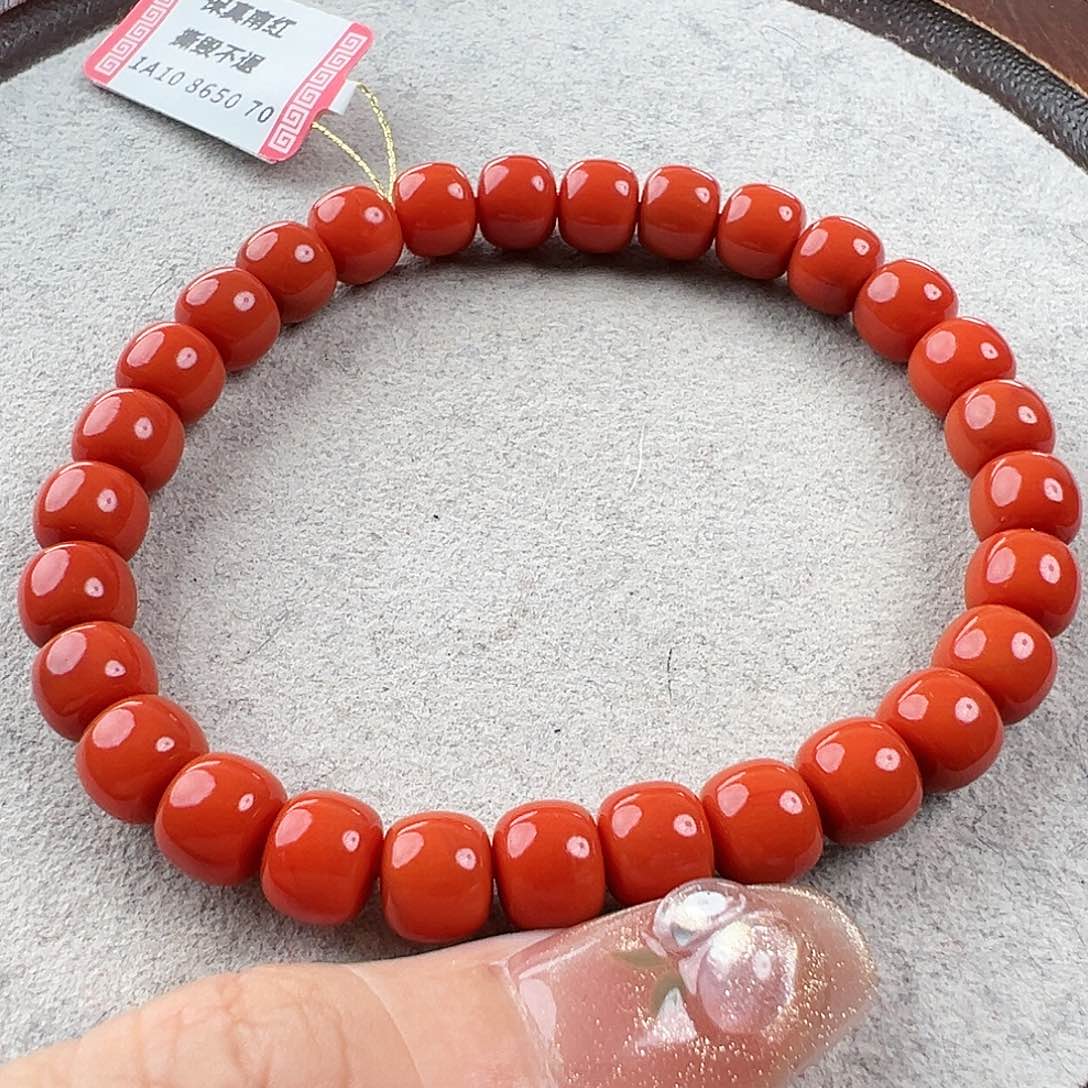 南红玛瑙手串未镶嵌