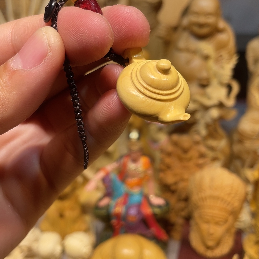 黄杨木小号把把壶