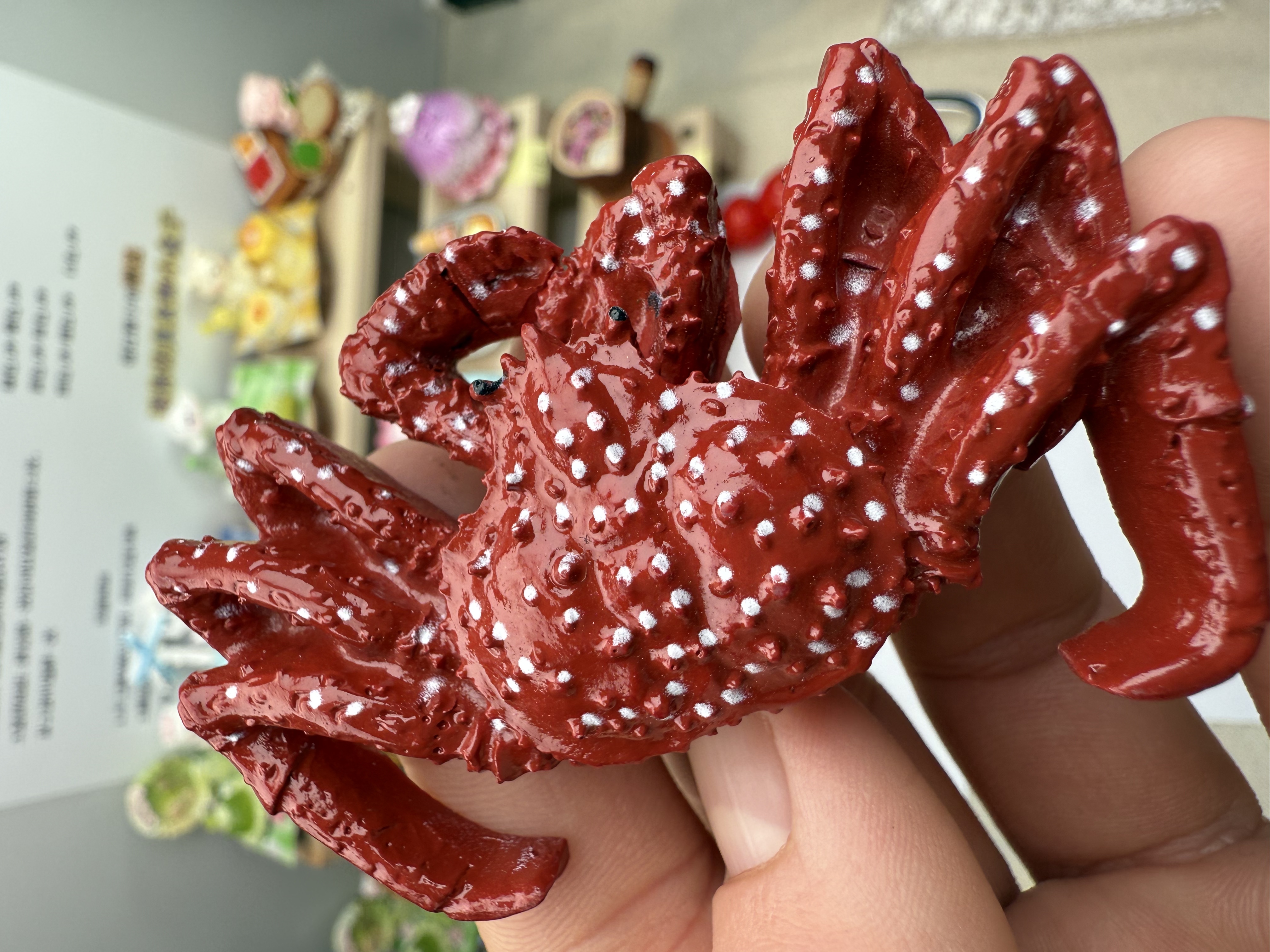 食玩 冰箱贴 松叶蟹