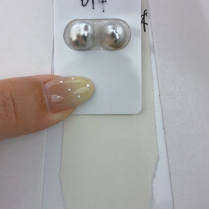 海水珍珠裸珠海水珍珠大溪地铂金灰keshi 裸珠