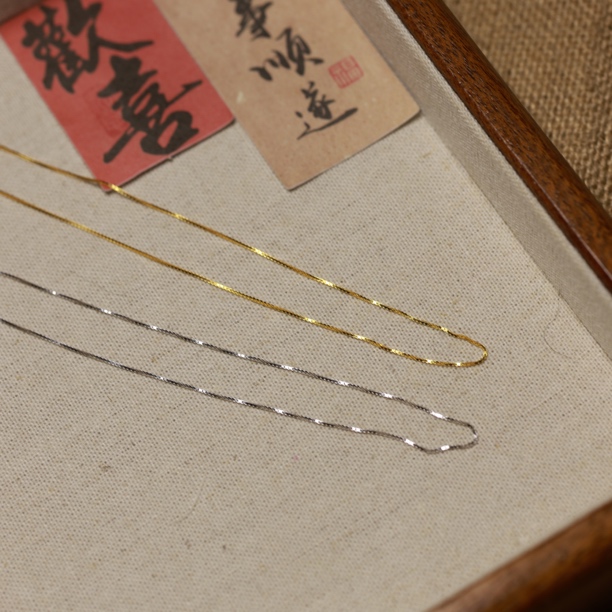 链子925银 925银万能盒子链