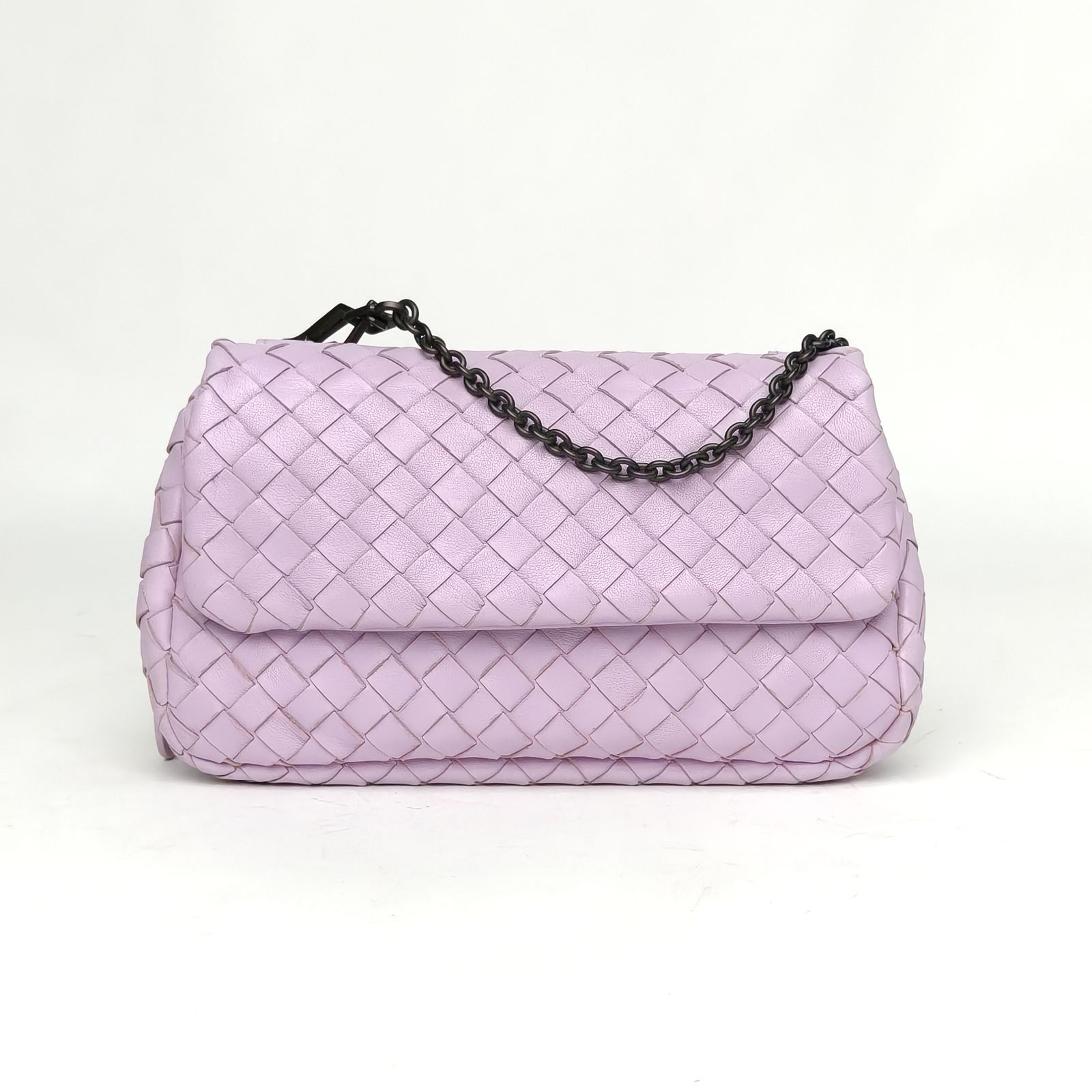 95新 BOTTEGA VENETA/葆蝶家 小花Jerry活动Olimpia 斜挎包 紫色