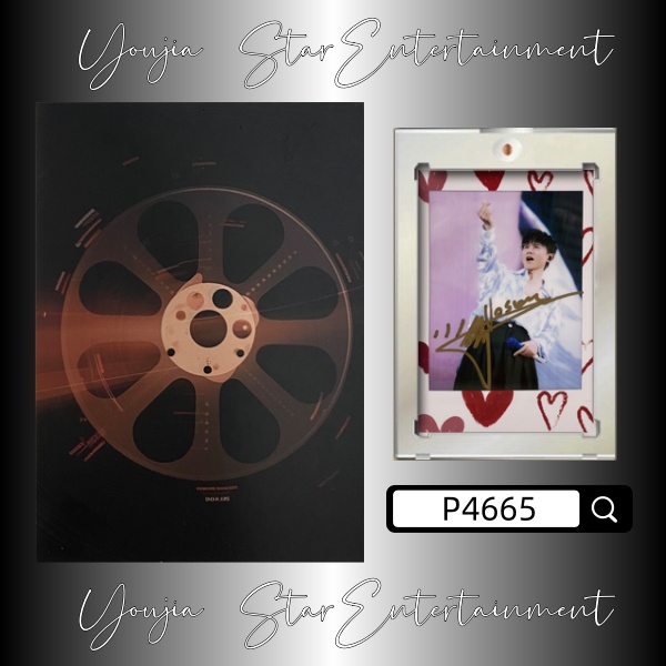 P4665【张杰】正品拍立得照片 爱心边框