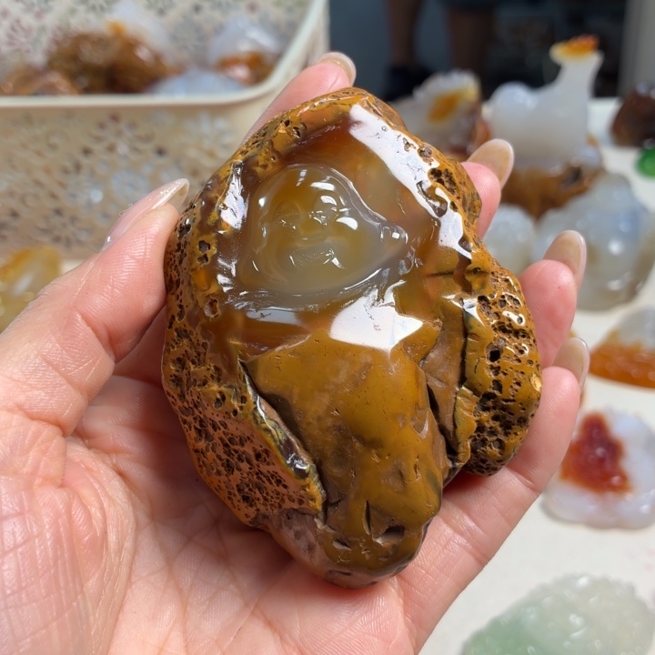 玛瑙/玉髓未镶嵌吊坠(不含链)