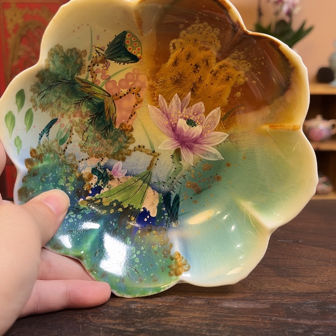柴烧手工手绘陶瓷