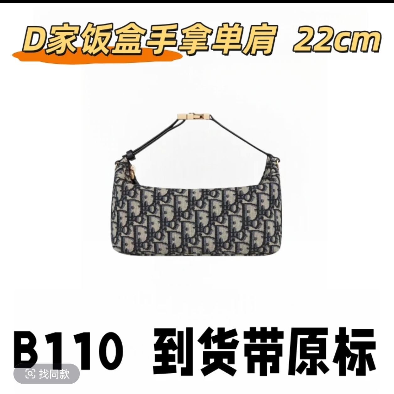 B110 D家饭盒手拿单肩 22cm 【轻奢高仿国货】【有礼盒】【无需DIY】