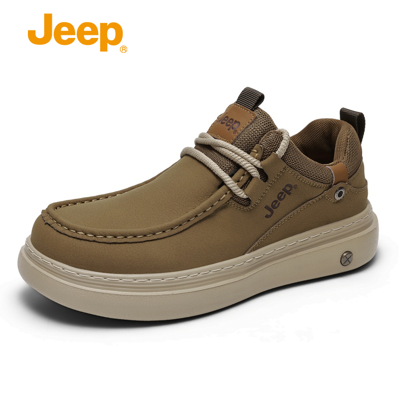 JEEP/吉普春夏季男士英伦风商务男鞋圆头防滑户外透气时尚休闲鞋商品图