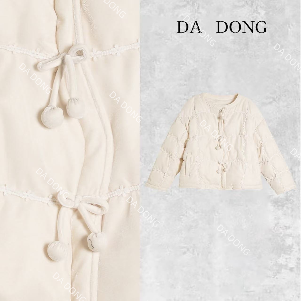 【棉服】白月光--新中式设计师高定轻奢宽松休闲复古国潮提花外套