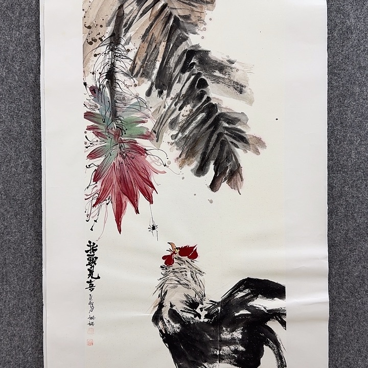 国画秦姗姗手绘作品