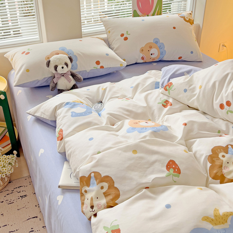 新品居家全棉ins风网红碎花四件套床单/床笠款