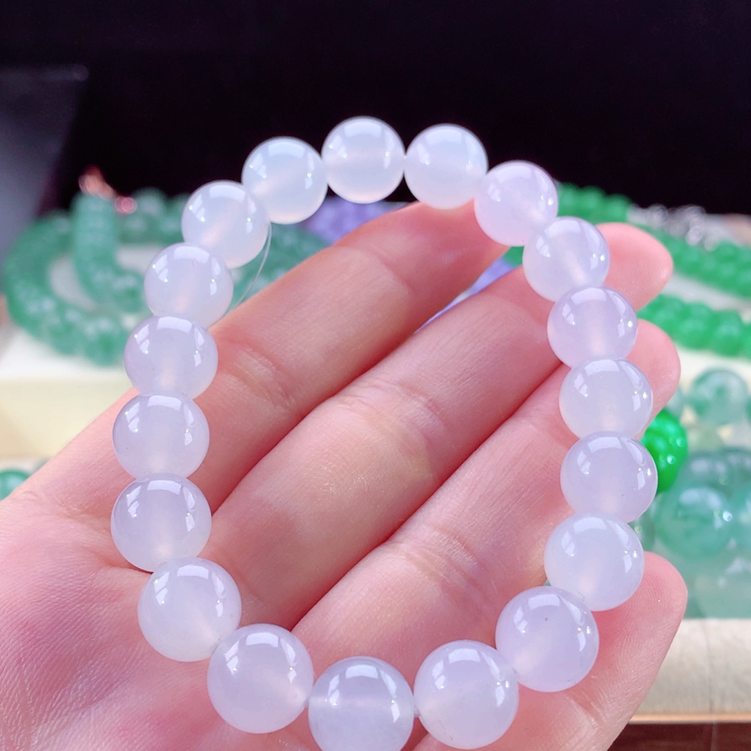 翡翠手链未镶嵌白月光