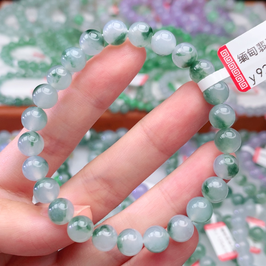 翡翠手链未镶嵌翡翠7.5mm