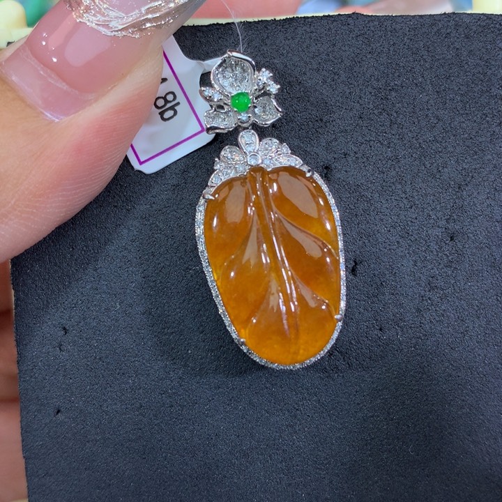 18K金镶嵌手链翡翠翡翠