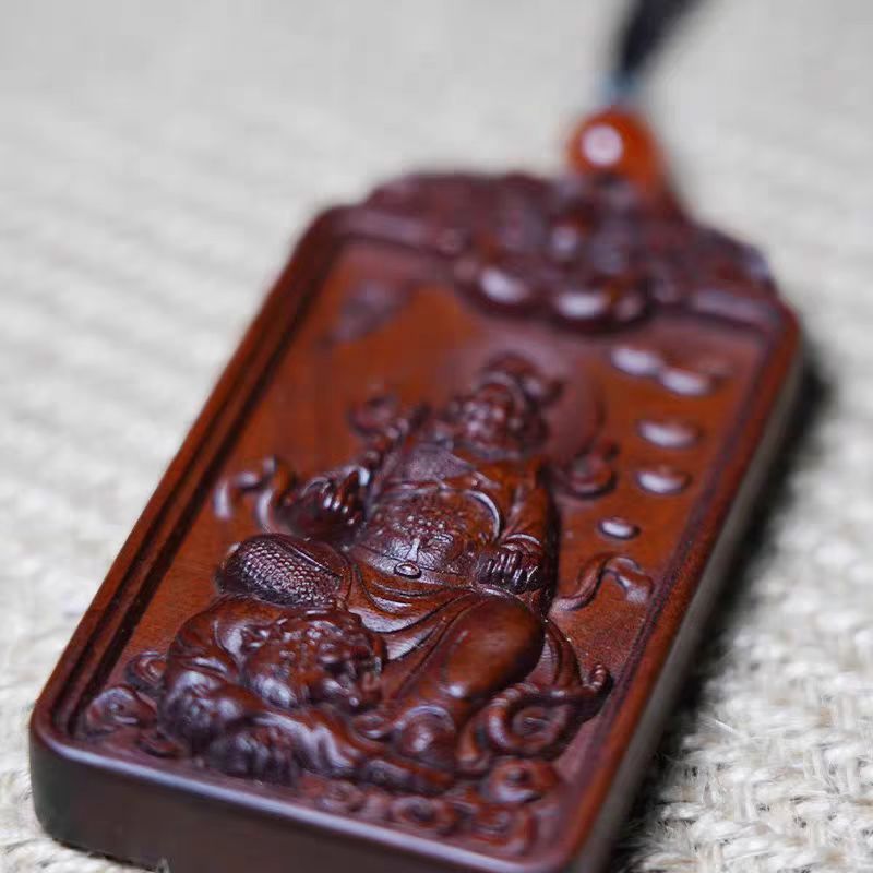 【龙虎山官方直发】雷击枣木公明讳吊坠