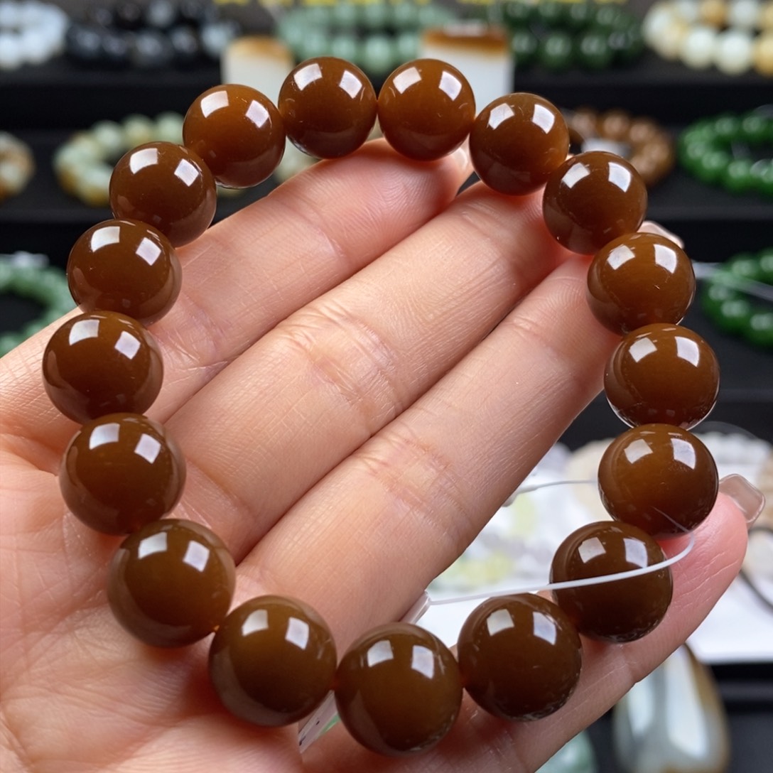 和田玉手串未镶嵌