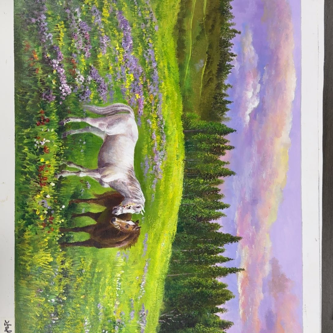 油画加油加油努力加油加油