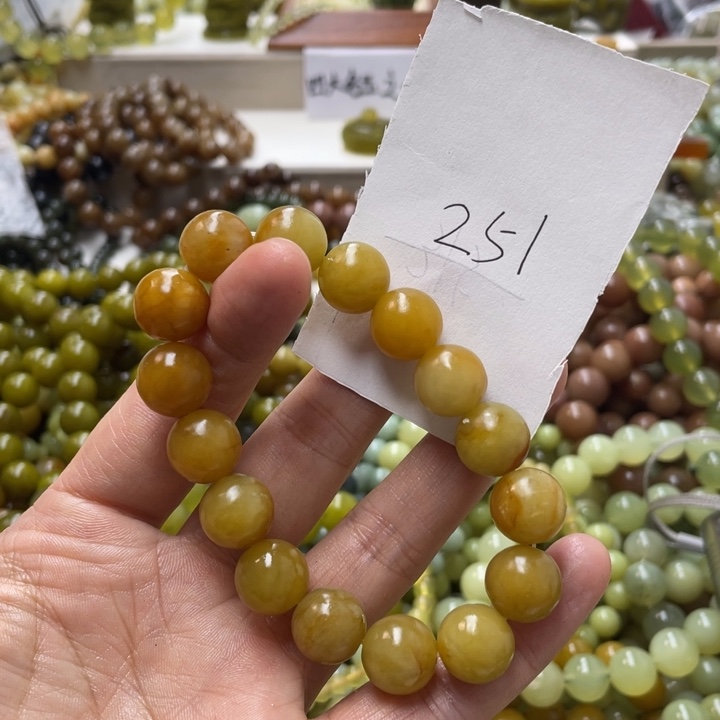 未镶嵌蛇纹石玉手链L**f