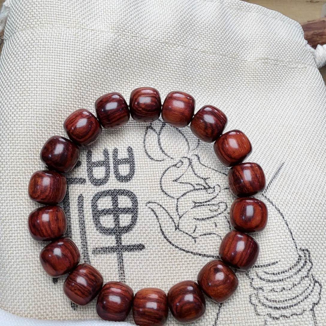 黄花梨/降香黄檀手串/手链海南黄花梨1112紫褐色油梨