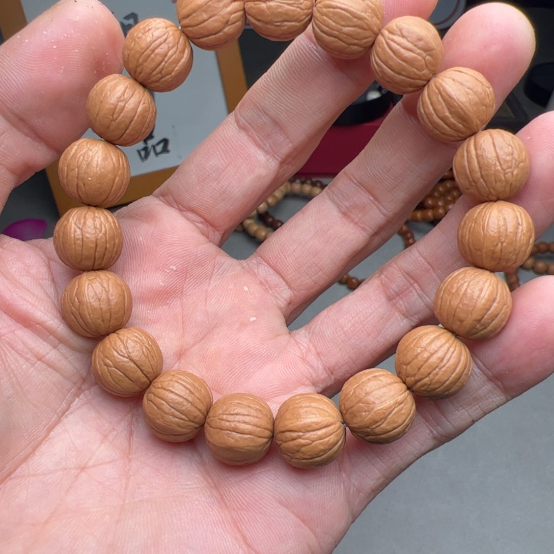 猴头核桃手串桶珠原皮