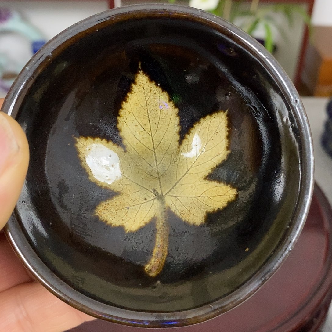 钧瓷仿古枫叶盏原矿