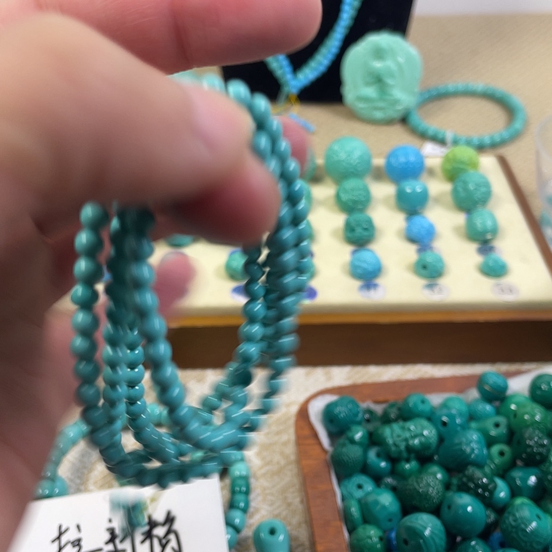 手工雕刻配饰配珠手串尺寸4