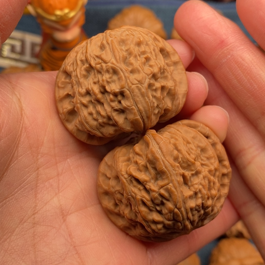 文玩核桃把件41闷白