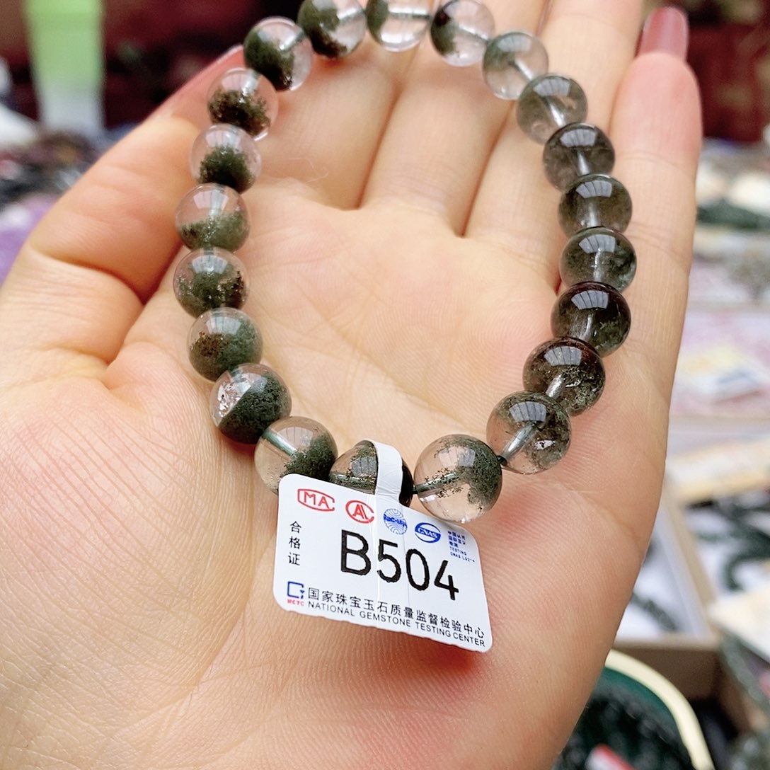 水晶手链未镶嵌B504聚宝盆9.8性价比终点站