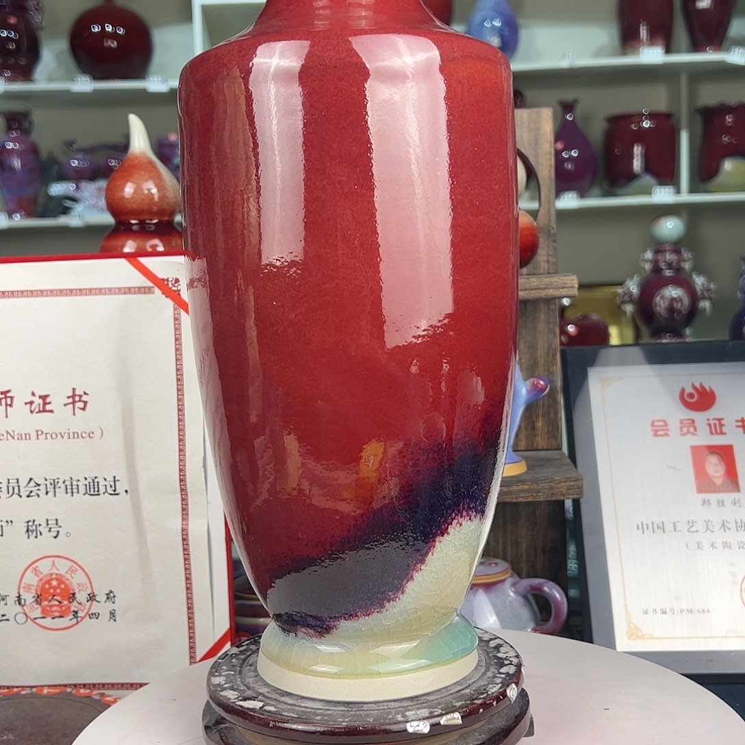 摆件郑家钧窑摆件