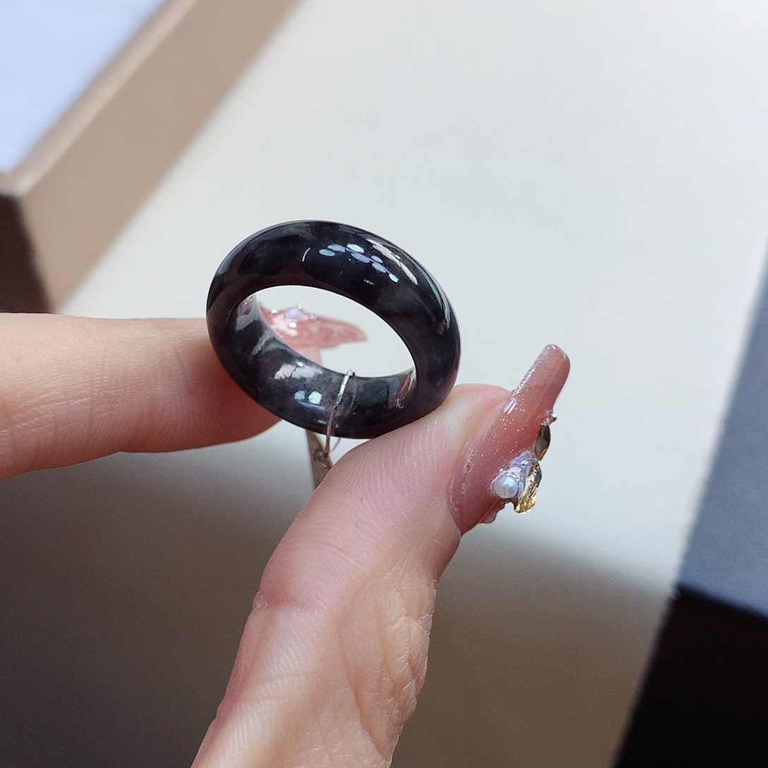 翡翠未镶嵌戒指11-12号