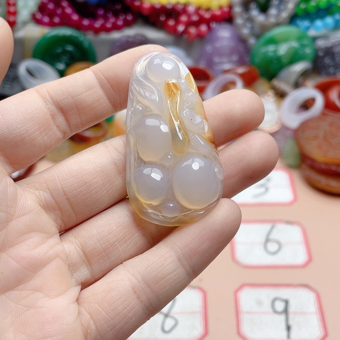 玛瑙/玉髓颈饰合金热****奶