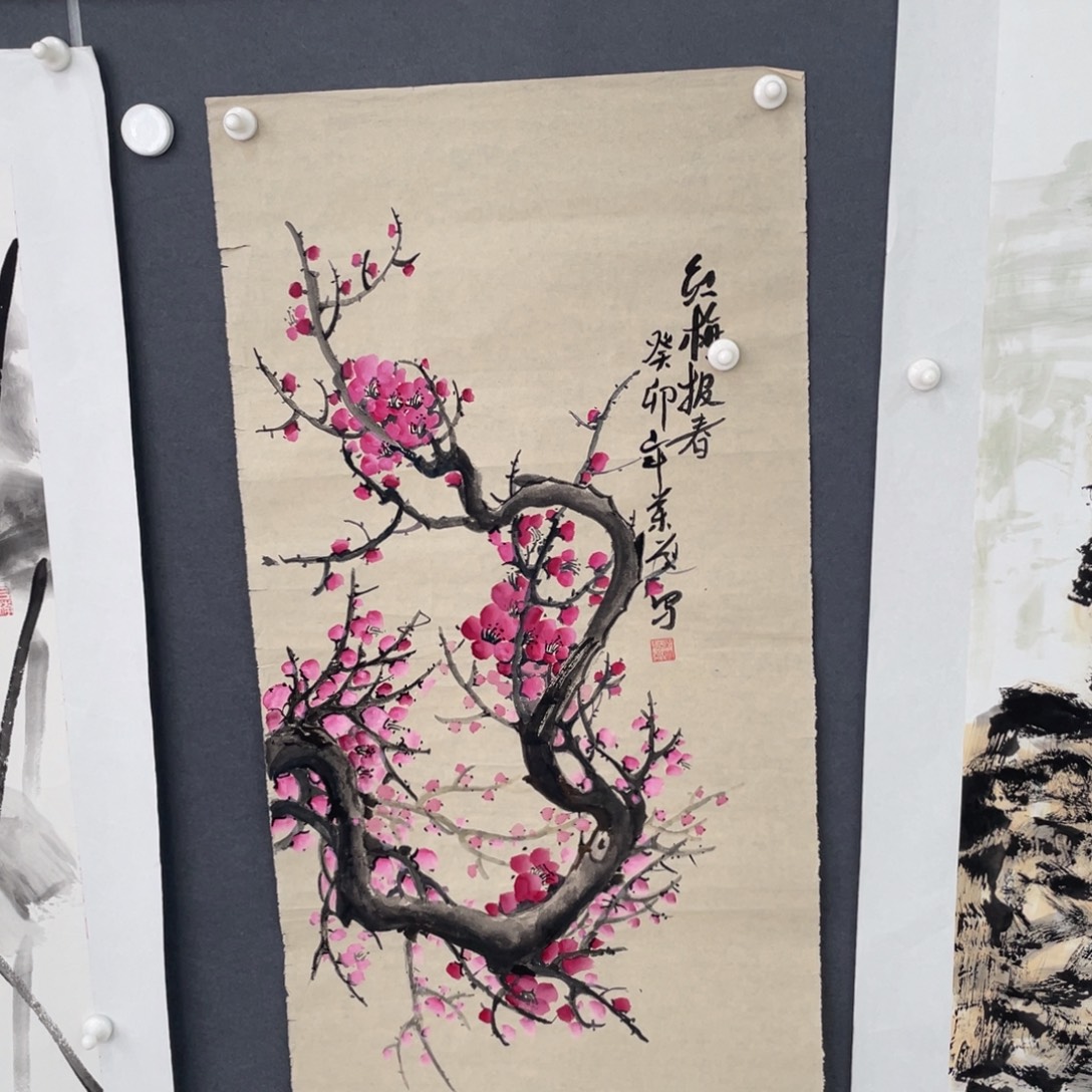 国画代素霞老师绘画