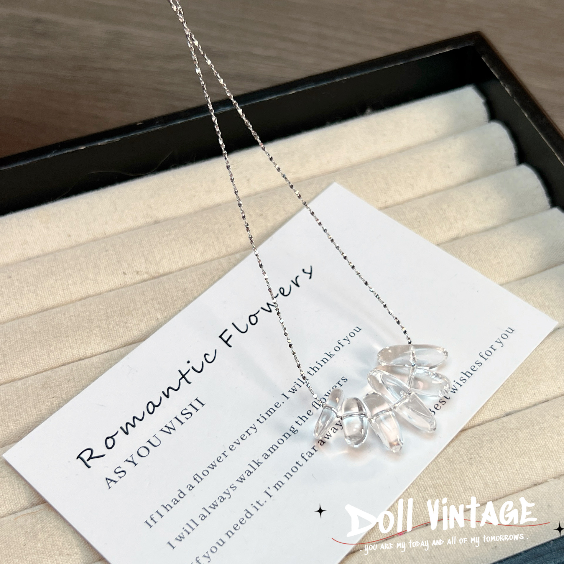 【冰点】A464-白水晶随形项链多样性发一