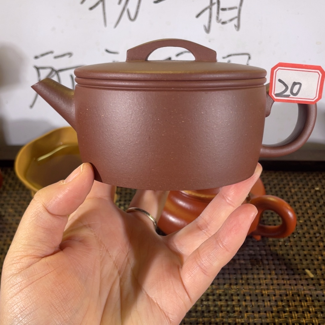 紫砂茶壶汉瓦紫泥