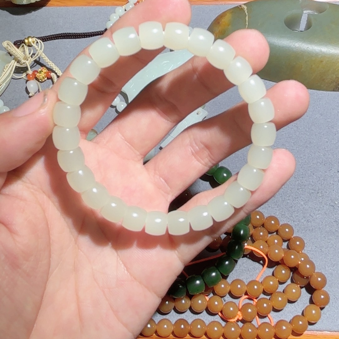 和田玉手链未镶嵌